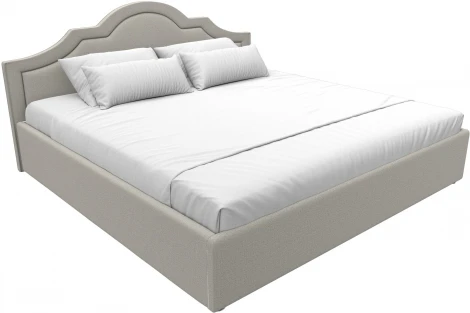 Кровать интерьерная Афина 200 (Бежевый/Рогожка) Лига Диванов арт.123049