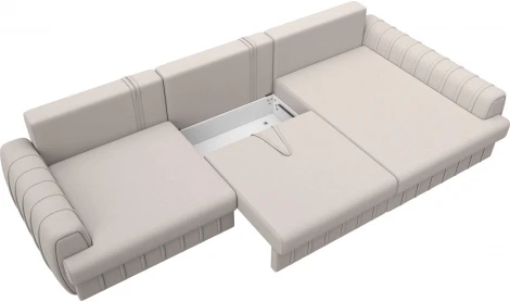 Диван угловой Лига-057 НПБ Лонг угол правый Лига Диванов (Замша) арт.129315