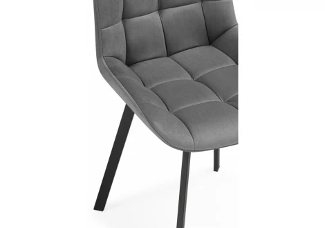 Стул на металлокаркасе Челси 360 светло-серый (ZD 960) / черный 626088