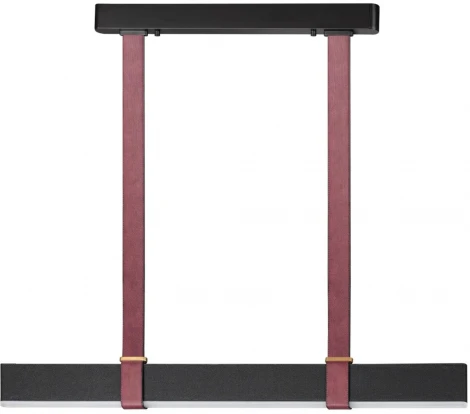 Подвесной светильник Odeon Light Vincent 6629/25L HIGHTECH металл/экокожа/ткань/акрил бордовый/черный IP20 LED 25W 3000K 220V