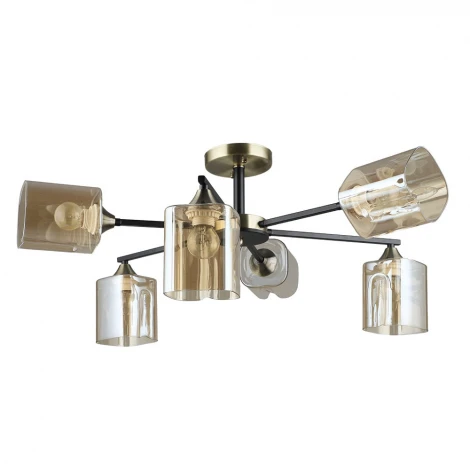 Потолочная люстра на штанге Arte Lamp Merci A4185PL-6BK (220V)