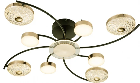 Потолочная люстра Divita 10208/8 LED*110W Black/Gold