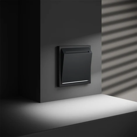 Выключатель встраиваемый карточный 16А (графит) Voltum S70 VLS010707