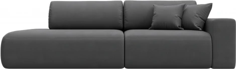 Диван прямой Лига-036 НПБ Модерн подлокотник справа Лига Диванов (Замша) арт.127721