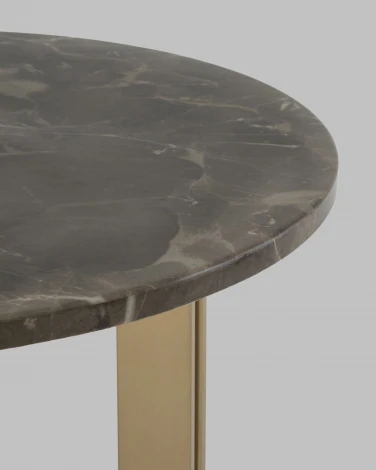 Журнальный столик Кассия 60*60 см темная керамика Stool Group арт.УТ000041501