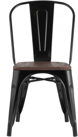 Стул Stool Group TOLIX WOOD черный глянцевый УТ000000942