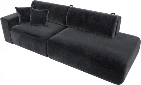 Диван прямой Лига-036 НПБ Модерн подлокотник слева Лига Диванов (Велюр) арт.127723L