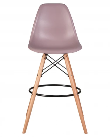 Стул барный DSW BAR (ножки светлый бук, цвет сиреневый (P-04))