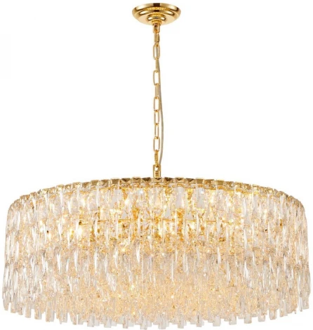 Подвесная люстра хрустальная Favourite Robby 4722-18P (220V, на цепи, круглые)