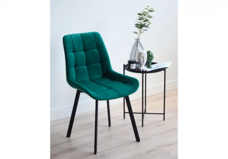 Стул на металлокаркасе Челси П зеленый (zd 667) / черный 632512