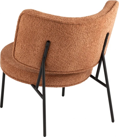 Кресло District Lounge букле терракотовый Stool Group (арт.УТ000039111)