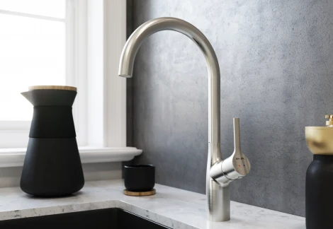 Смеситель AM.PM X-Joy S F85B07011 для кухонной мойки, сатин