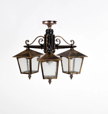 Потолочный светильник уличный Oasis Light PRAGA 15970A/3 Gb (220V, IP44)