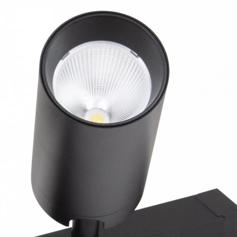 Трековый светильник однофазный светодиодный 220V 2X10W AM Group PLAIN CYLINDER AM590 2X10W 4000K BK
