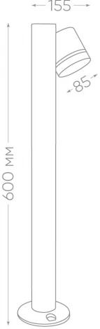 Наземный уличный светильник Feron Рио 11710 DH1005 (220V, круглые, IP54)