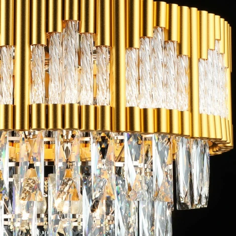 Подвесная люстра Reluce 02145-0.4-08 FGD (220V, хрусталь, на цепи)