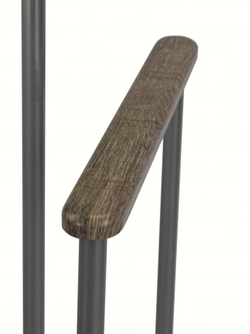 Вешалка костюмная Дэви 1 металлик/дуб крымский состаренный от фабрики Mebelik