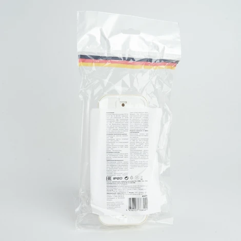 Розетка тройная без заземления (слоновая кость) Stekker Брест 49055