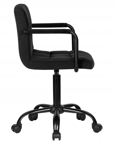 Набор 2 шт офисное кресло для персонала DOBRIN TERRY BLACK (черный велюр (MJ9-101))