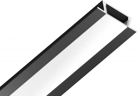 Алюминиевый профиль встраиваемый для светодиодной ленты до 11мм Ambrella Illumination GP1001BK