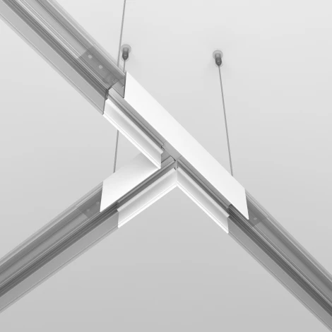 Коннектор Т-образный накладной белый Maytoni Accessories for tracks Exility TRA034CT-41W