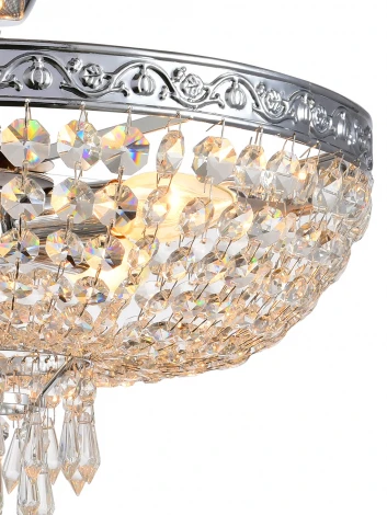 Потолочная люстра Natali Kovaltseva Rococo 81407/4C CHROME