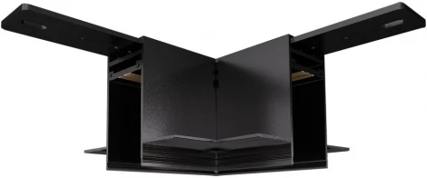 Угол-соединитель L-образный для встраиваемого под штукатурку магнитного шинопровода Donolux Magic track L corner DLM01B Sp (24V)