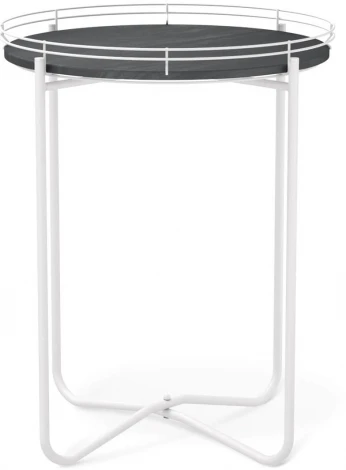 Столик журнальный SHT-CT20 каменный уголь/белый муар от фабрики Mebelik