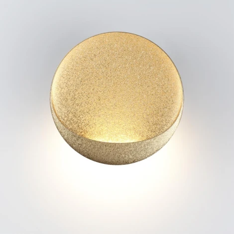 Настенный светильник Odeon Light Vela 7004/7WL золотой ice crack/акрил IP44 LED 12W Лм 3000K (220V, круглые)