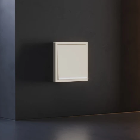 Клавиша для выключателя/переключателя одноклавишного с подсветкой (хлопок) Voltum S70 VLS000213