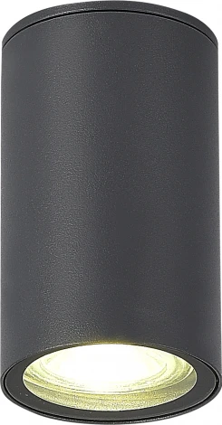 Потолочный уличный светильник ST-Luce Tubo SL9010.712.01 серый/белый GU10 1*50W (220V, круглые, IP65)