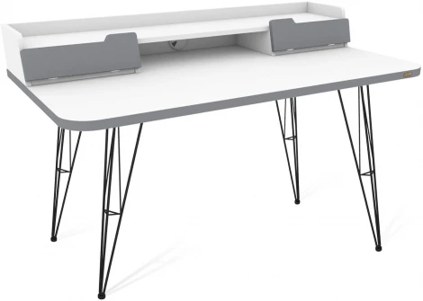 Стол рабочий Sheffilton SHT-TU10/TT31 120/65 ЛДСП черный/белый шагрень/серый от фабрики Sheffilton