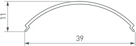 Экран SL-KANT-H30-3000 ROUND OPAL (Arlight, Пластик) 046183