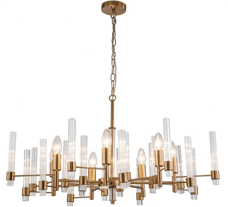 Подвесная люстра 11040/7P Brass Indigo Favara V000461 (220V, на цепи)