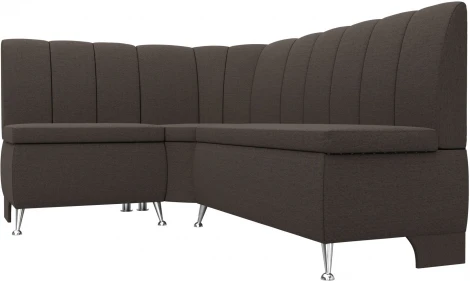 Диван кухонный угловой Кантри левый угол (Коричневый/Рогожка) Лига Диванов арт.122501L