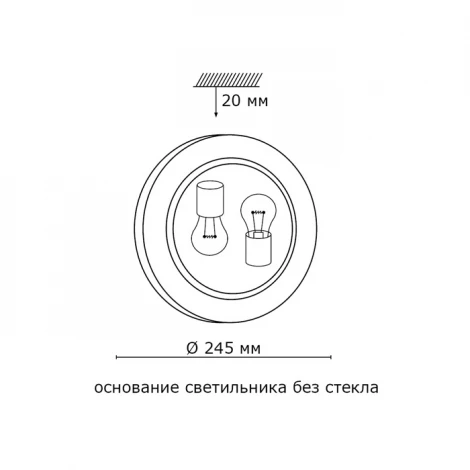 Настенно-потолочный светильник Sonex Viola 165/K