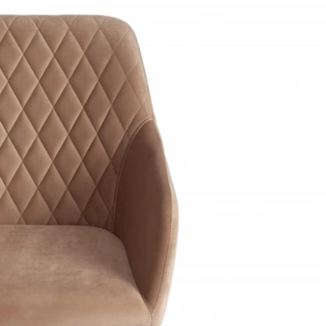 Кресло BREMO (mod. 708) коралловый barkhat 15 /черный (ткань/металл)