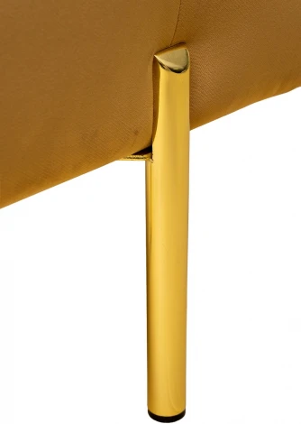 Пуфик Garda Decor MARIO-Velv ORANG (Золото/Оранжевый)