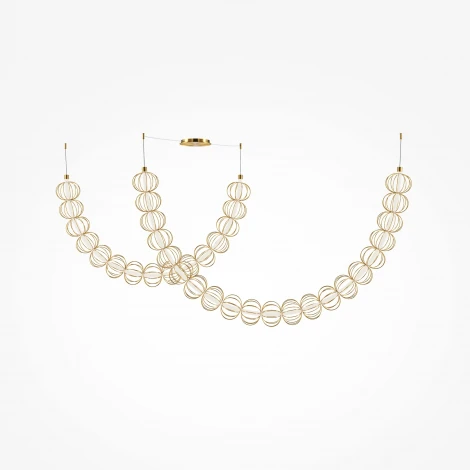 Подвесной светильник Maytoni Golden Cage MOD216PL-L55G3K (LED, 220V, на проводе, шарики)