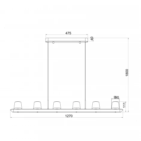 Подвесной светильник светодиодный ALABASTRO 9436