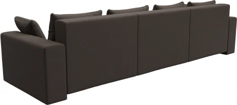 Диван прямой Майами Long (Коричневый/Рогожка) Лига Диванов арт.122677