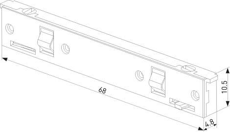 Прямой коннектор Elektrostandard Mini Magnetic 95131/00 (черный) (24V)