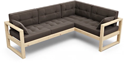 Диван Arsko Астер У сосна каменный велюр