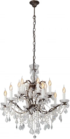 Подвесная люстра Vitaluce V5814-7/12, 12xE14 макс. 40Вт V5814-7/12 (220V, подвески, на цепи, подсвечник, свеча)