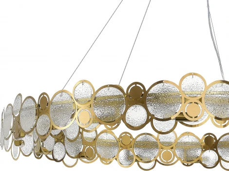 Подвесной светильник ST Luce Swatch SL6133.313.16 Латунь/Дымчатый G9 16*5W (220V, на тросе, круглые)