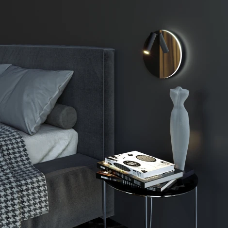 Спот Elektrostandard Drom 40105/LED чёрный/чёрный жемчуг