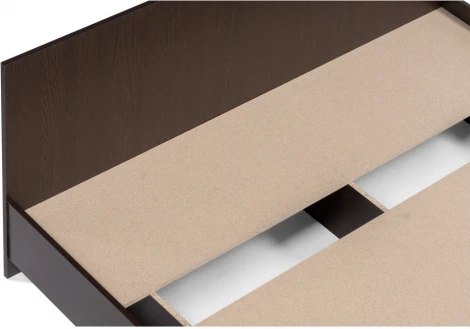 Двуспальная кровать Woodville Адайн 160х200 венге / венге 507385