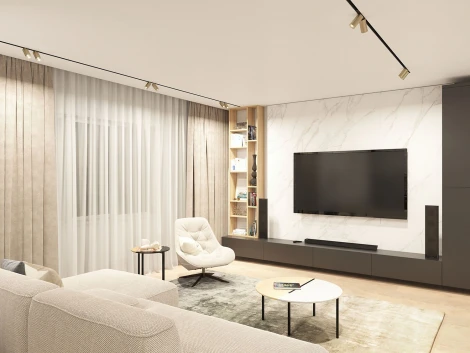 Трековый светильник Denkirs Smart Spot DK8012-BG (LED, 220V, управление смартфоном, голосовое управление, умный дом - Алиса)