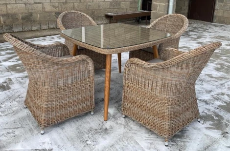 Комплект мебели T368/Y490 Beige (4+1) Afina