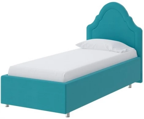 PROxSON Кровать Эльза (Ткань: Велюр Forest 562 Голубой) 90x190